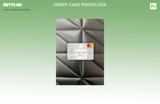 Модерен стил Германија Sparkasse MasterCard фото изглед преден шаблон